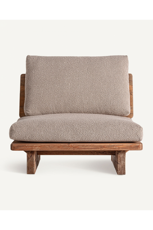 Padded Pine Lounge Chair | Vical Home Givry | Oroa.com
