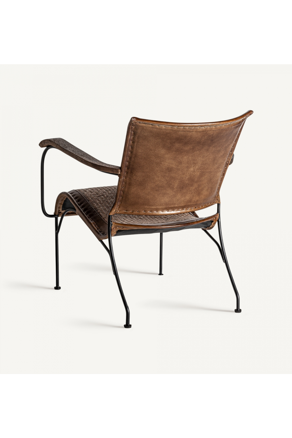 Leather and Rattan Armchair | Vical Home Krokom | Oroatrade.com