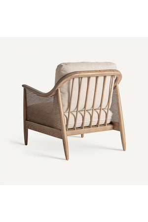 Canework Padded Lounge Armchair | Vical Home Bolzano | Oroa.com