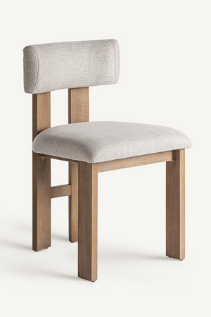 White Padded Dining Chair (2) | Vical Home Oris | Oroa.com
