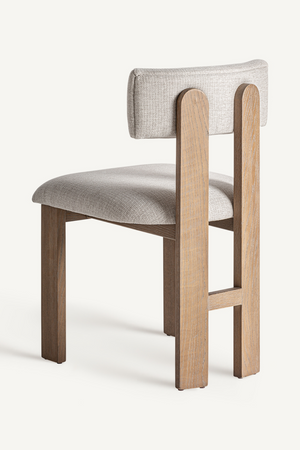 White Padded Dining Chair (2) | Vical Home Oris | Oroa.com