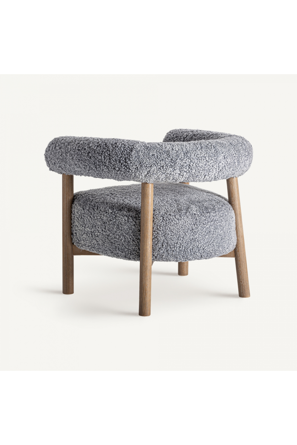 Gray Upholstered Armchair | Vical Home Allitz  | Oroatrade.com