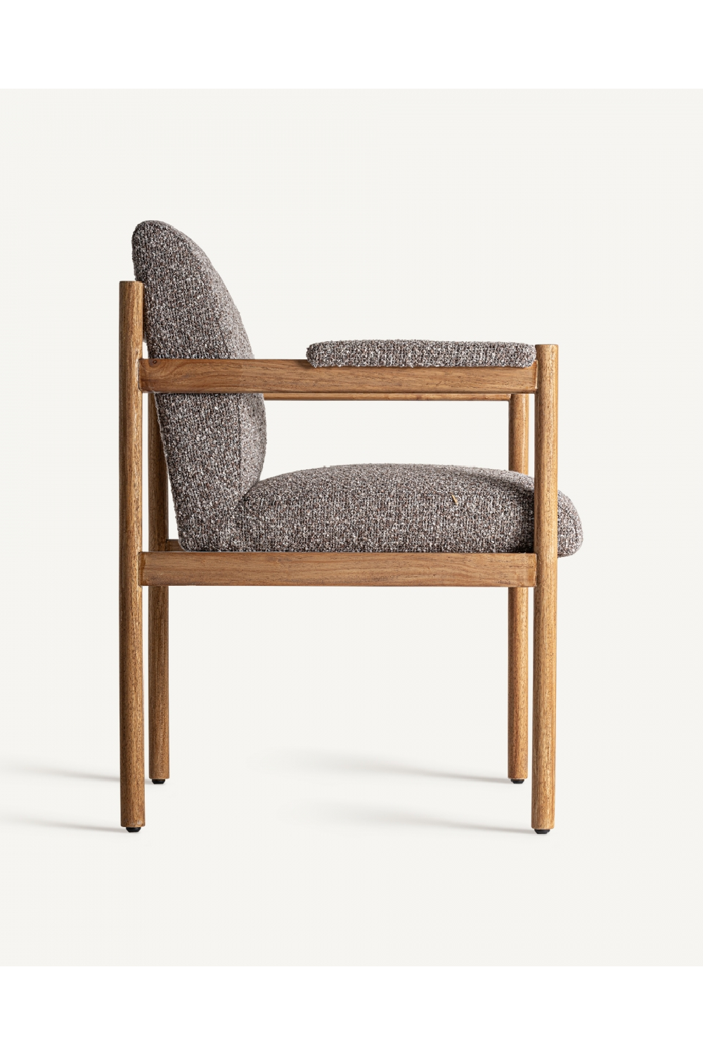 Gray Padded Accent Armchair | Vical Home Bezier | Oroatrade.com