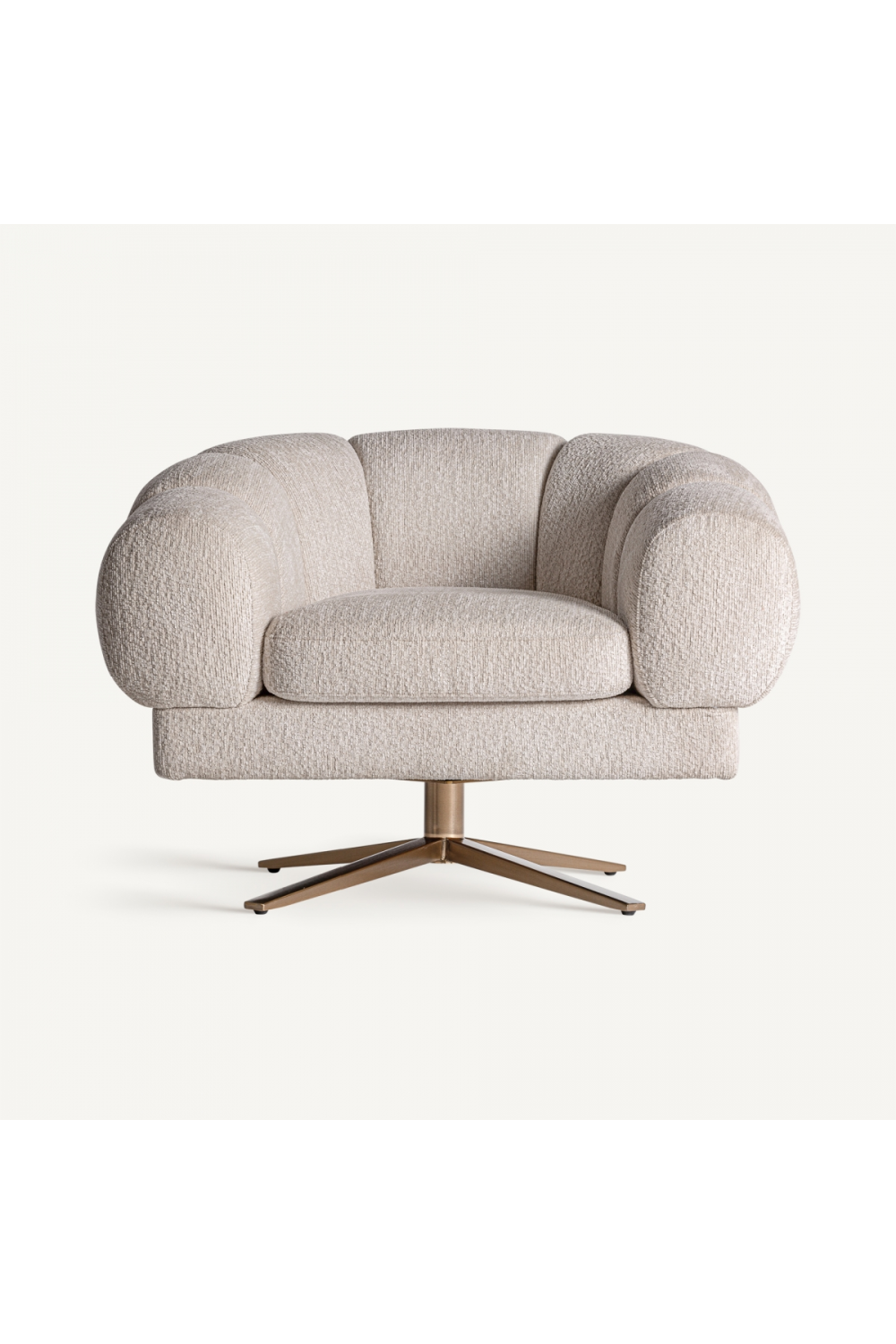 White Velvet Chunky Armchair | Vical Home Elise | Oroatrade.com