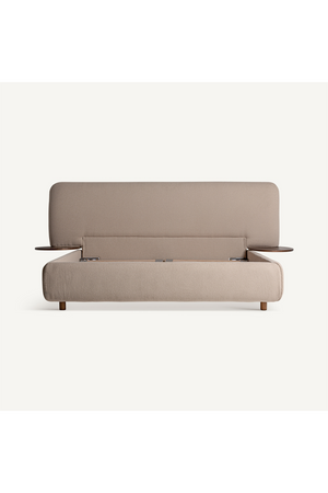   Beige Linen Bed | Oroa.com