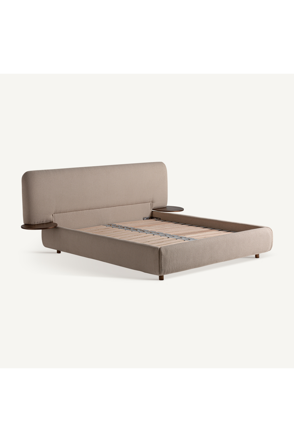   Beige Linen Bed | Oroa.com