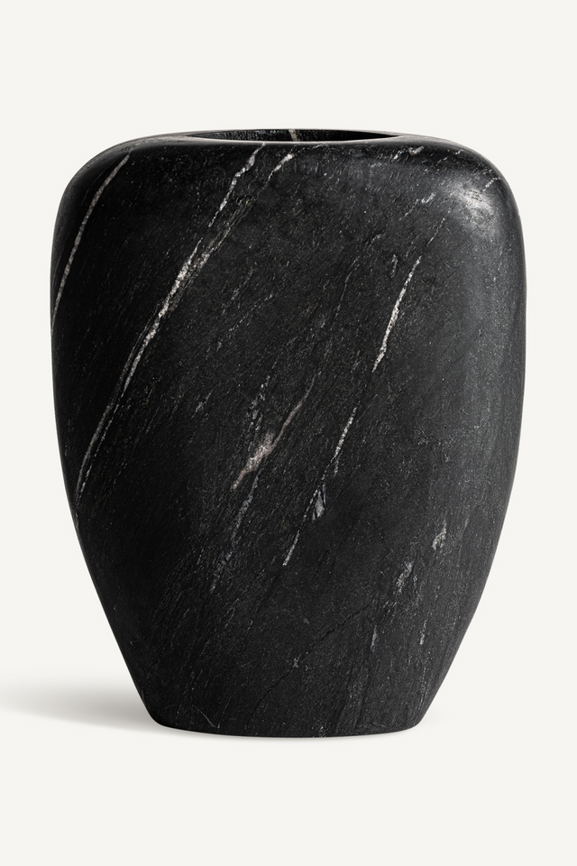 Black Marble Vase S (2) | Vical Home Levi | Oroa.com