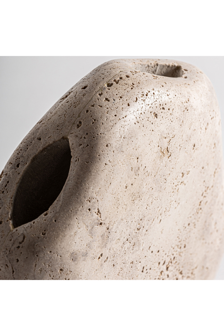   Cream Marble Sinuous Vase | Oroa.com