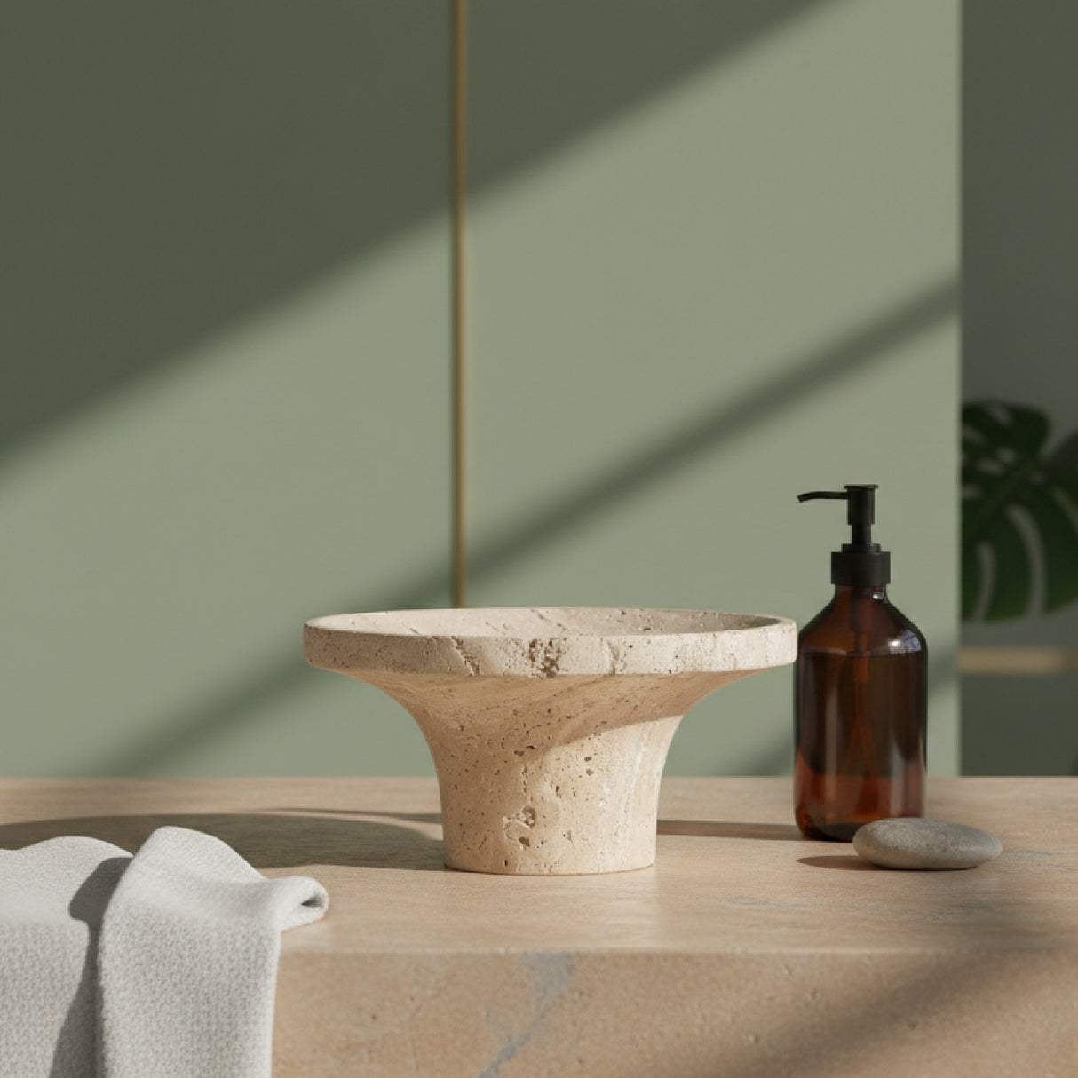   Beige Marble Decorative Tray | Oroa.com