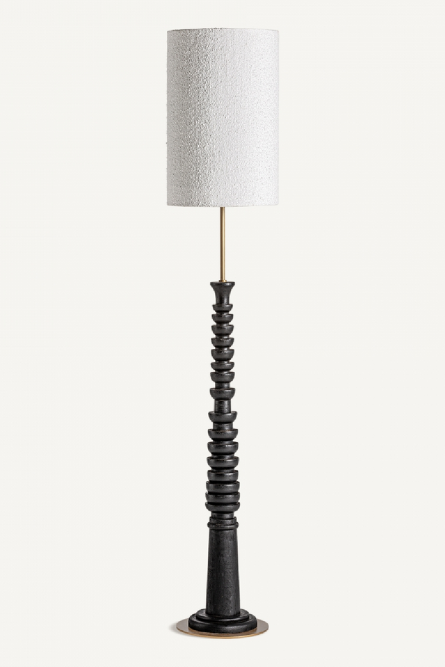White Bouclé Floor Lamp | Vical Home | Oroa.com