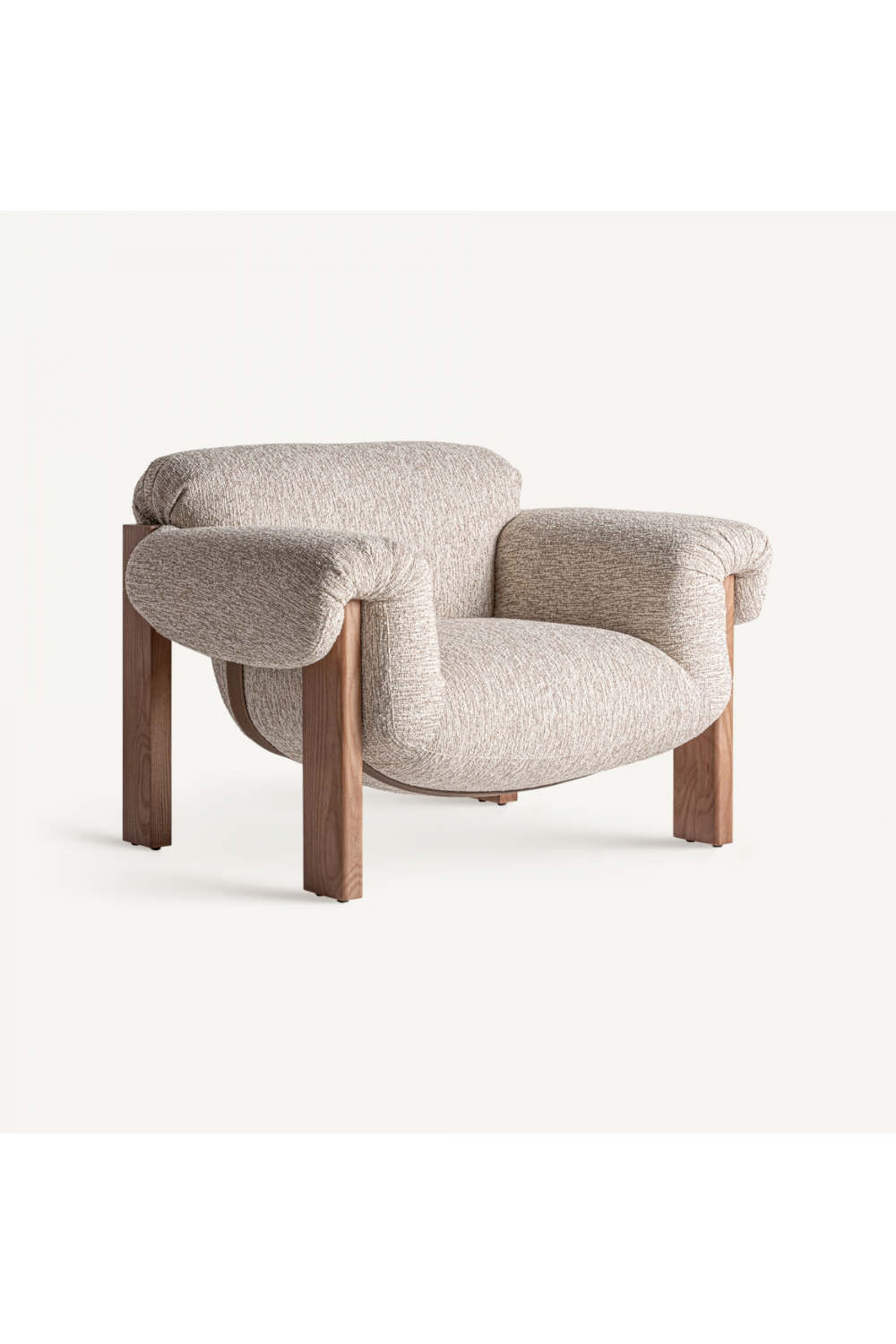 Pine Framed Upholstered Armchair | Vical Home Uznach | Oroa.com
