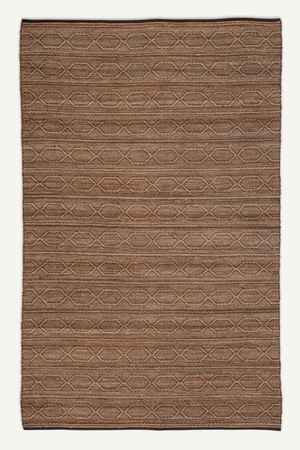 Hexagonal Chain Jute Carpet 11' x 8' | Vical Home Tudia | Oroa.com