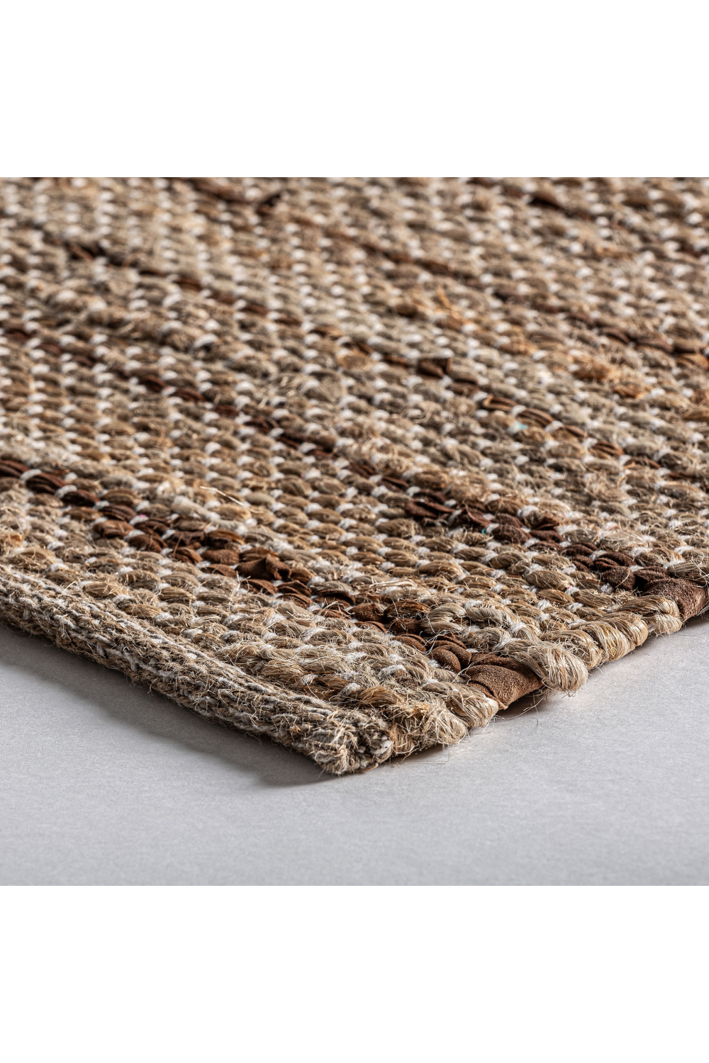 Jute And Leather Carpet 11'5" X 8' | Vical Home Thimba | Oroa.com