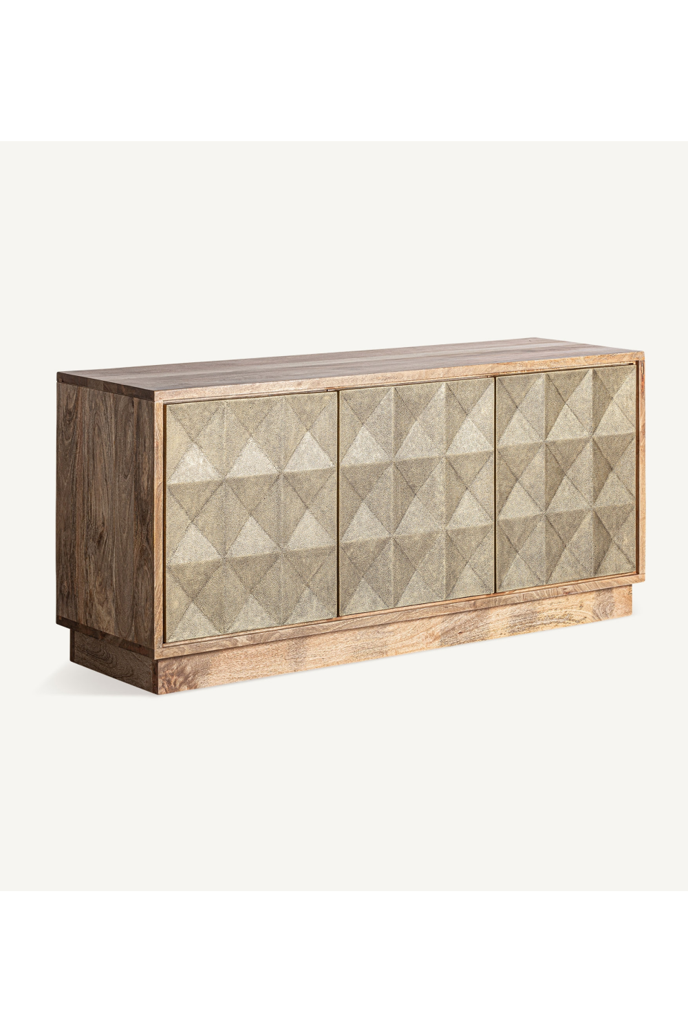 Triangular Patterned Wooden Sideboard | Vical Home Ezra | Oroa.com