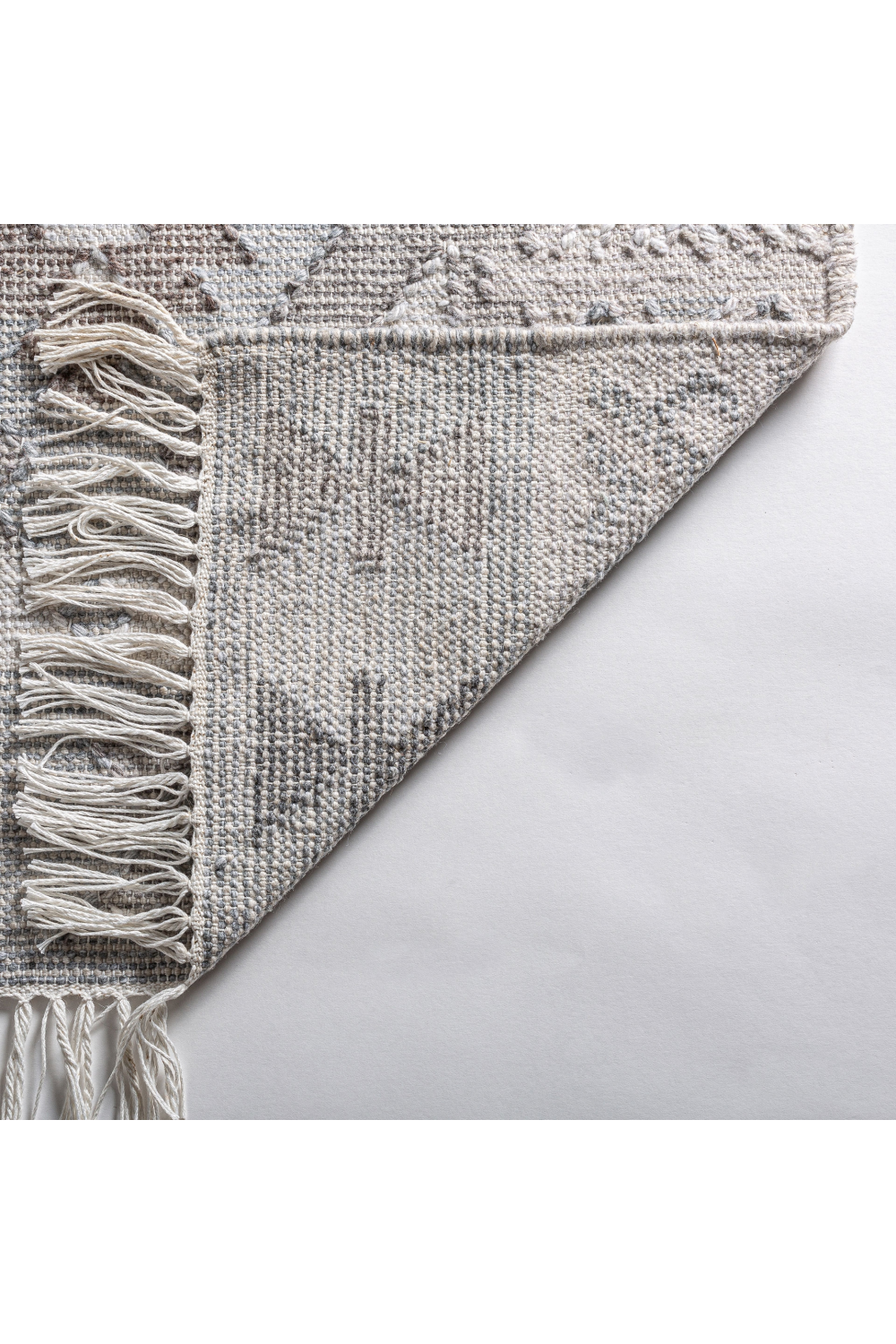 Gray Fringed Pattern Rug 11' x 8' | Vical Home Cashae | Oroa.com