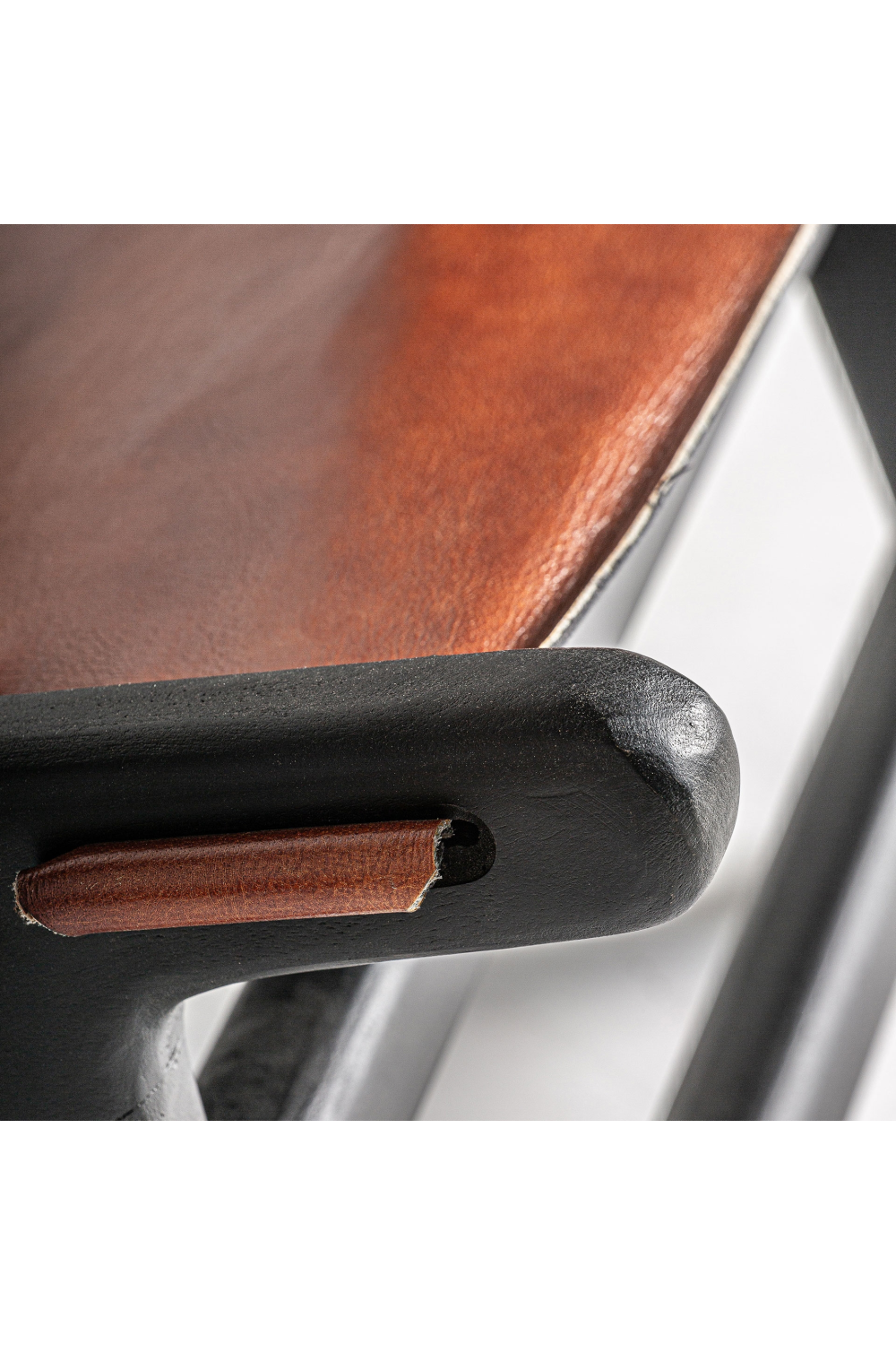 Brown Leather Lounge Armchair | Vical Home Bourthes | Oroa.com