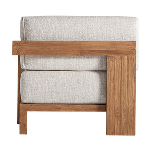   Modern furniture - Teak Framed Gray Sofa - www.oroa.com | Oroa.com