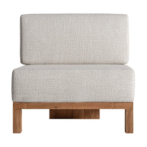   Modern furniture - Teak Framed Gray Sofa - www.oroa.com | Oroa.com