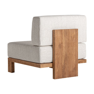   Modern furniture - Teak Framed Gray Sofa - www.oroa.com | Oroa.com