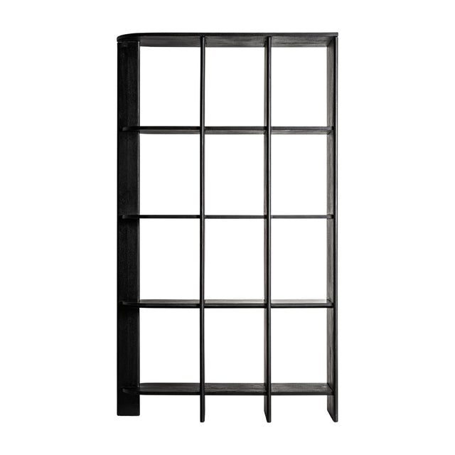 Modern European furniture - Black Mango Wood Shelf M - www.oroa.com