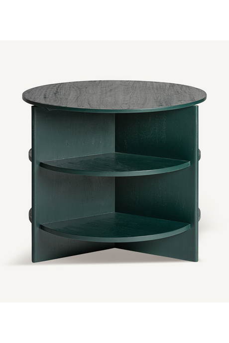   Green Wooden Shelf Side Table | Oroa.com