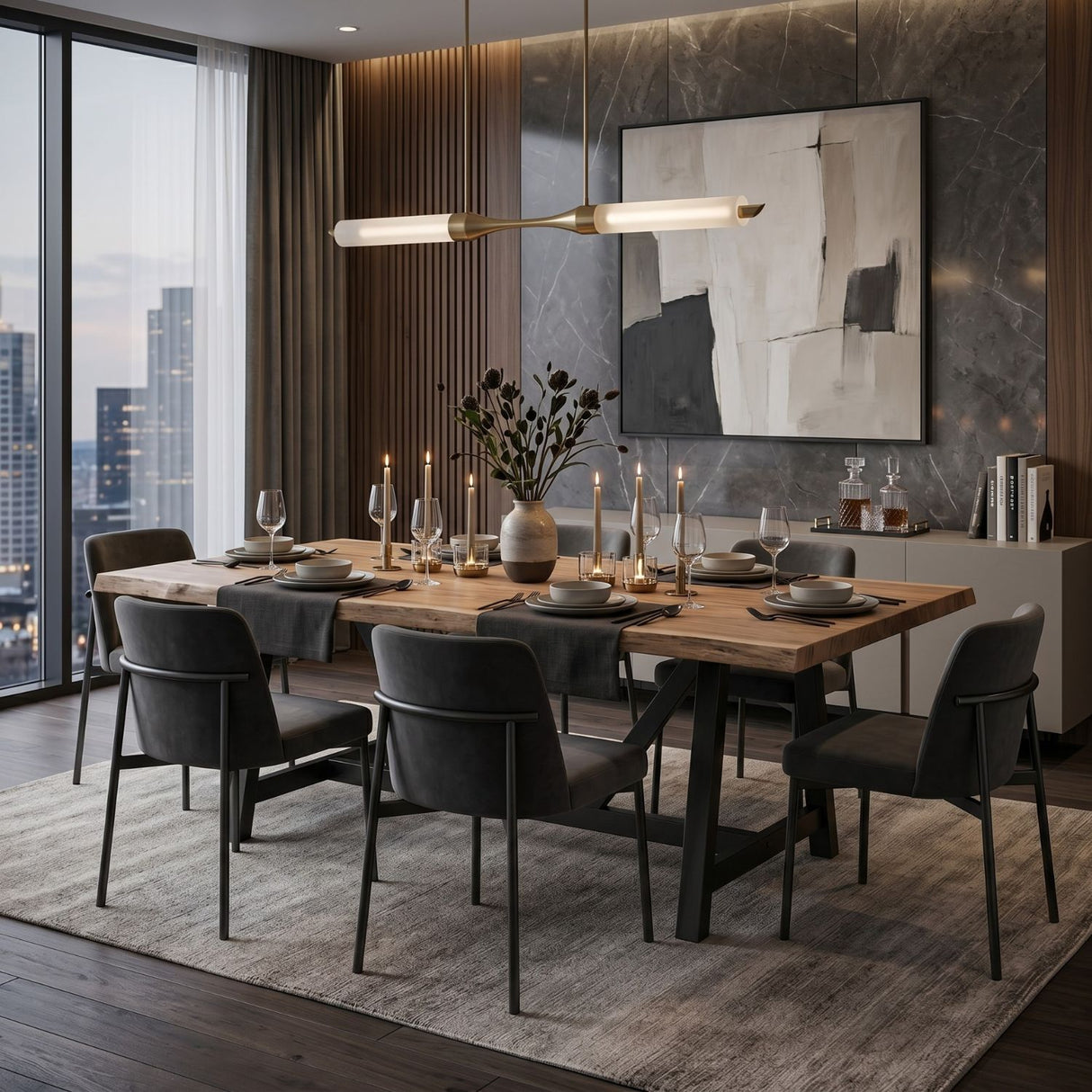   Modern furniture - Black Leg Wooden Dining Table - www.oroa.com | Oroa.com