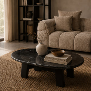   Modern European furniture - Black Oak Round Coffee Table - www.oroa.com | Oroa.com