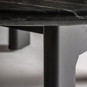   Modern European furniture - Black Oak Round Coffee Table - www.oroa.com | Oroa.com