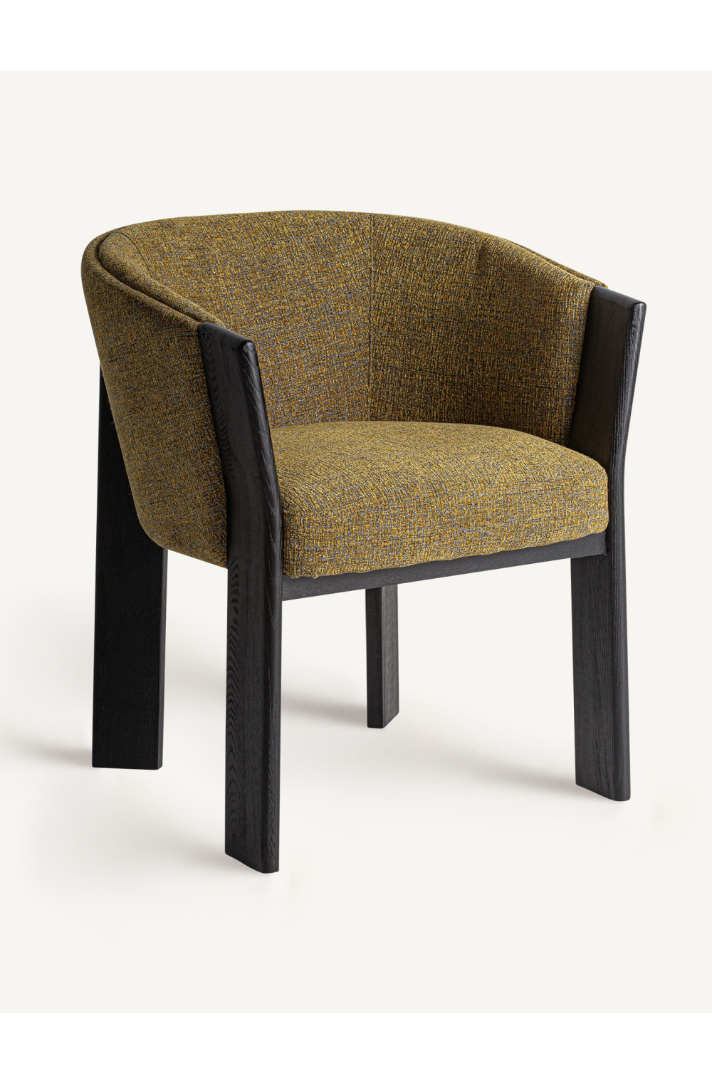 Black Oak Curve Accent Chair | Vical Home Nara | Oroa.com