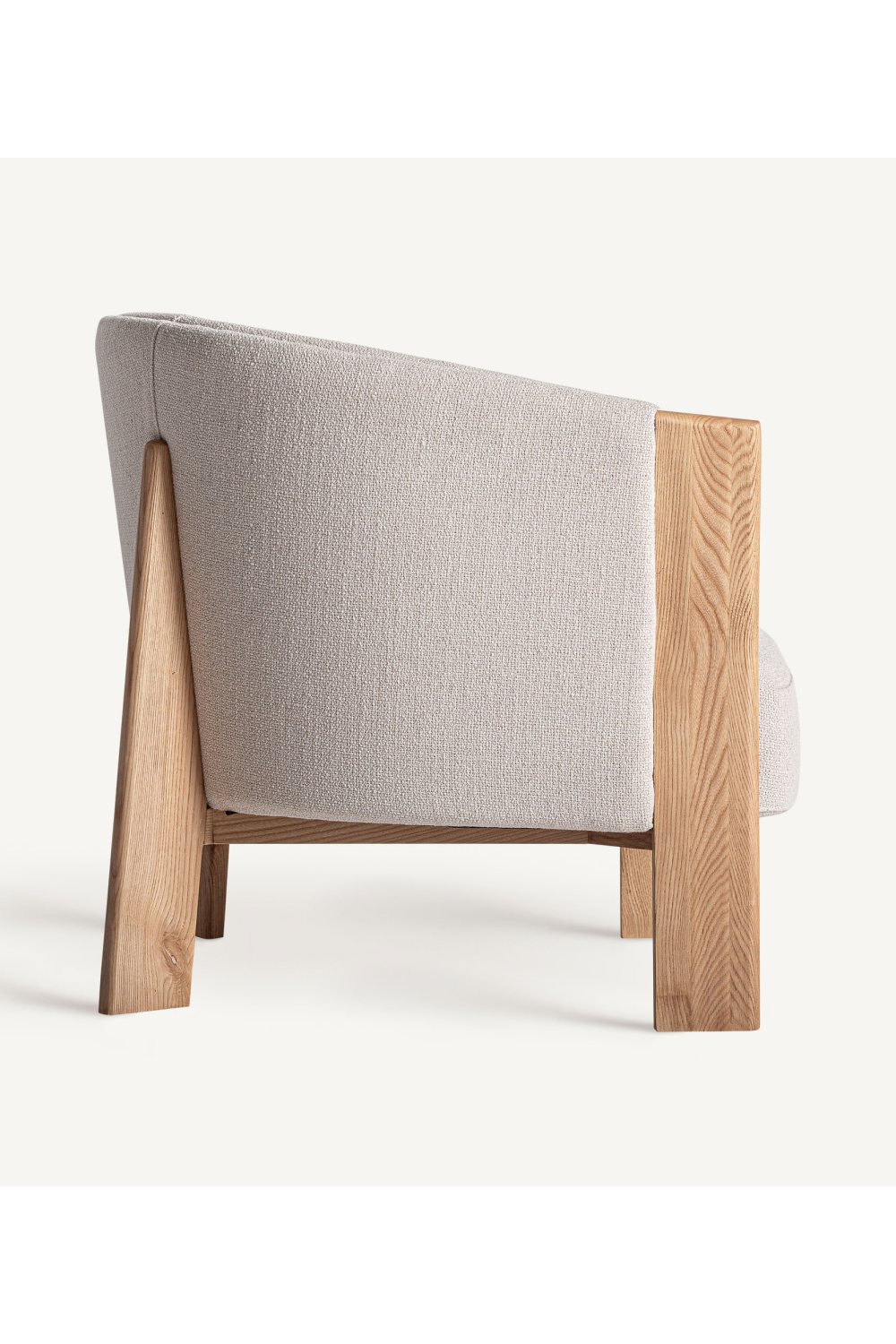 Oak Framed Beige Armchair | Vical Home Nara | Oroa.com