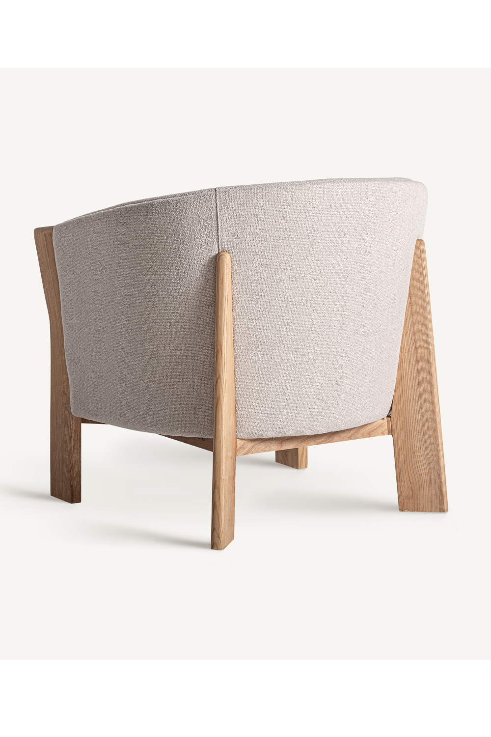 Oak Framed Beige Armchair | Vical Home Nara | Oroa.com