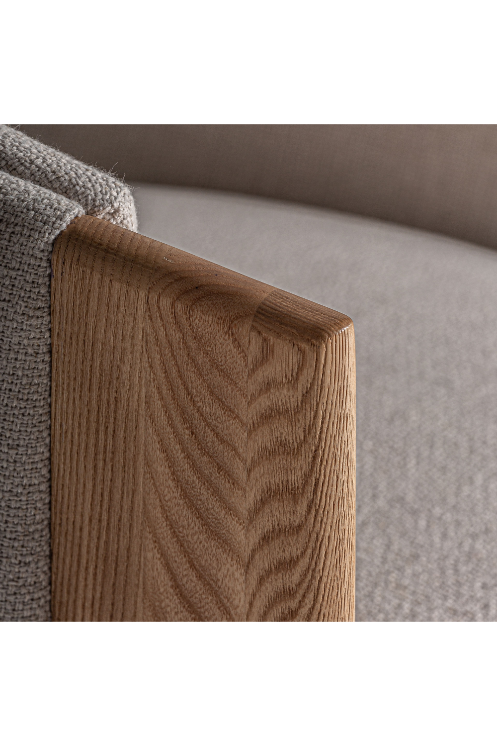 Oak Framed Beige Armchair | Vical Home Nara | Oroa.com