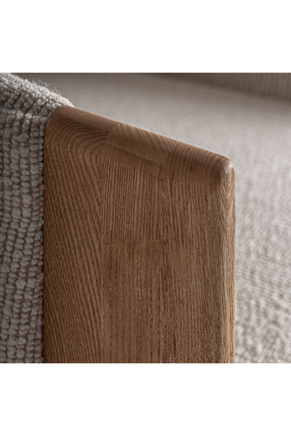 Natural Oak Frame Padded Armchair | Vical Home Nara | Oroa.com