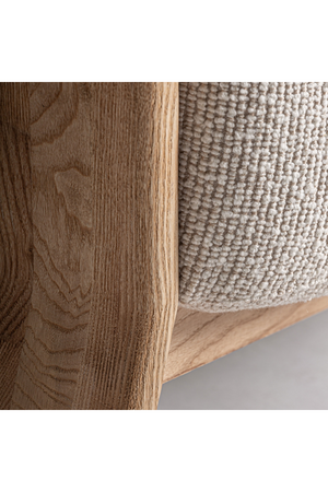 Natural Oak Frame Padded Armchair | Vical Home Nara | Oroa.com