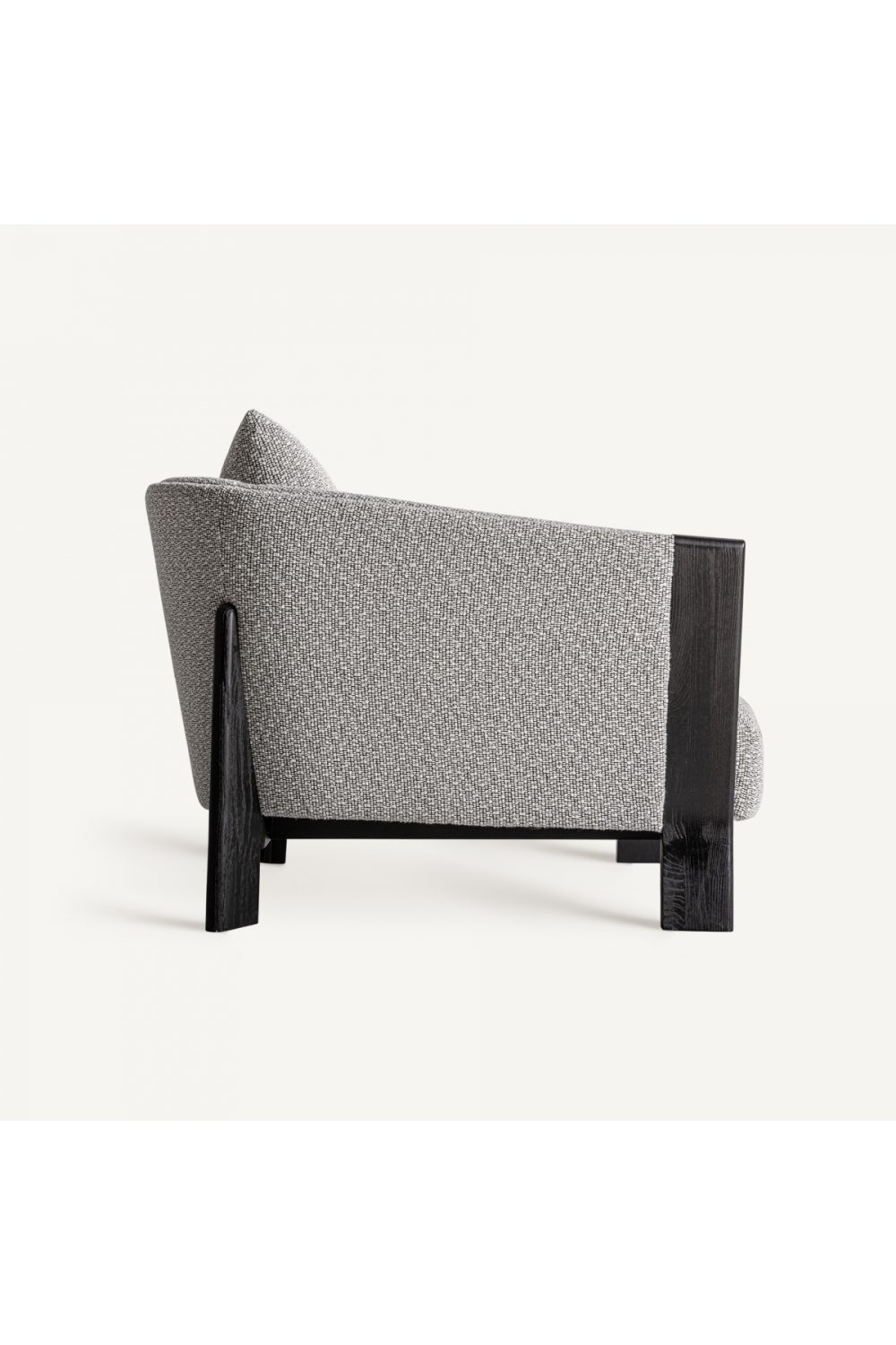 Black Oak Frame Padded Armchair | Vical Home Nara | Oroa.com