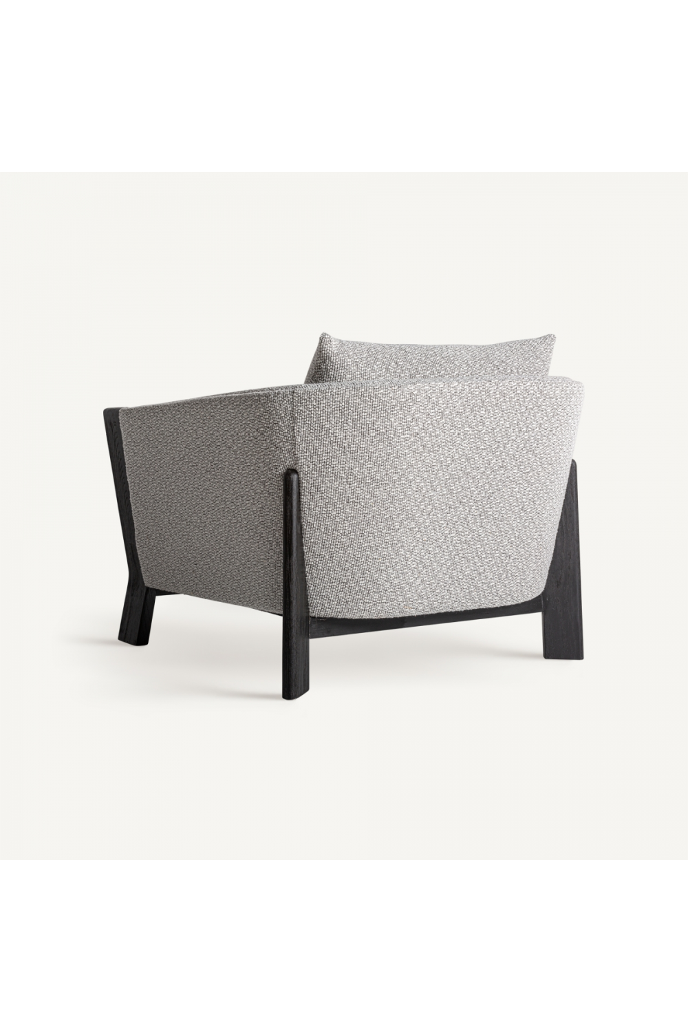 Black Oak Frame Padded Armchair | Vical Home Nara | Oroa.com