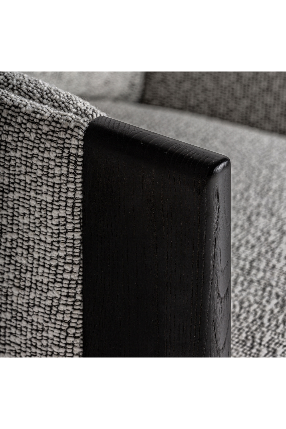 Black Oak Frame Padded Armchair | Vical Home Nara | Oroa.com