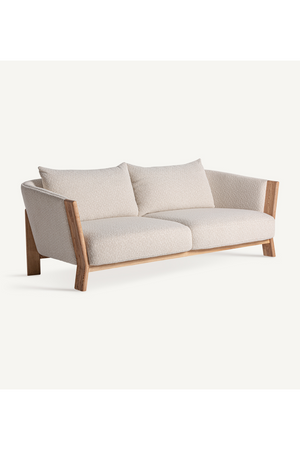Barrel Oak Wood Sofa | Vical Home Nara | Oroa.com