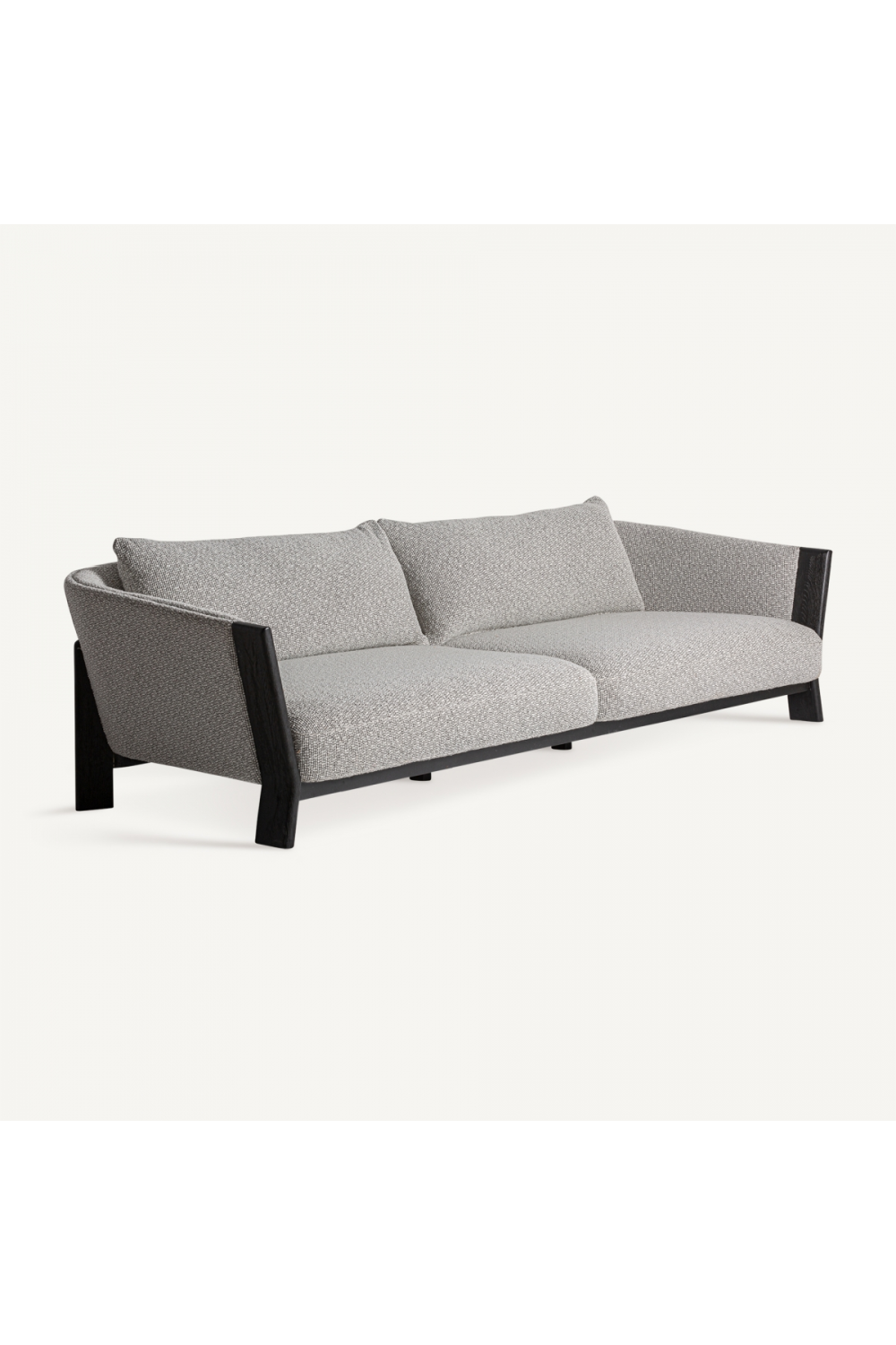 Black Oak Padded Sofa | Vical Home Nara | Oroa.com