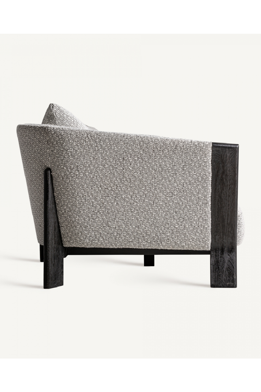 Black Oak Padded Sofa | Vical Home Nara | Oroa.com