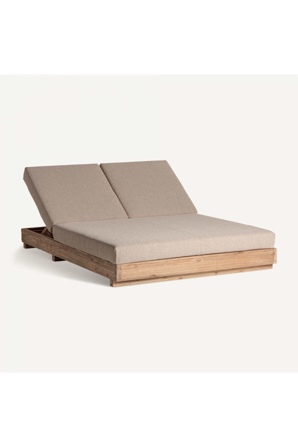 Teak Double Outdoor Chaise | Vical Home Pure | Oroa.com