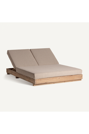 Teak Double Outdoor Chaise | Vical Home Pure | Oroa.com
