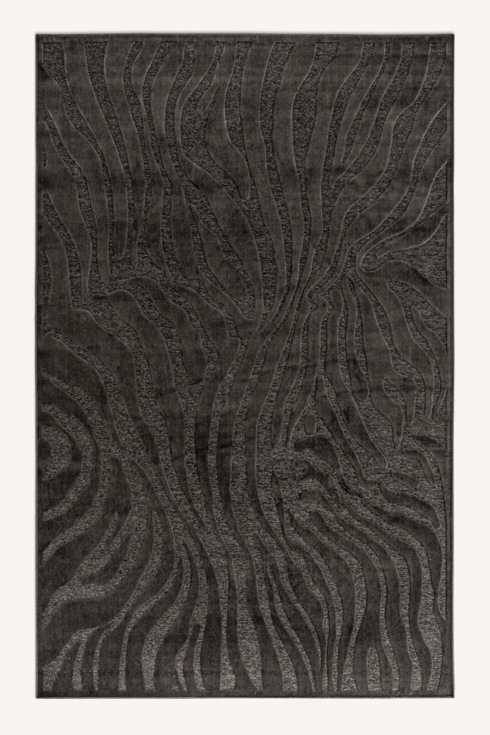 Black Viscose Area Rug 10' x 7' | Vical Home Nea | Oroatrade.com