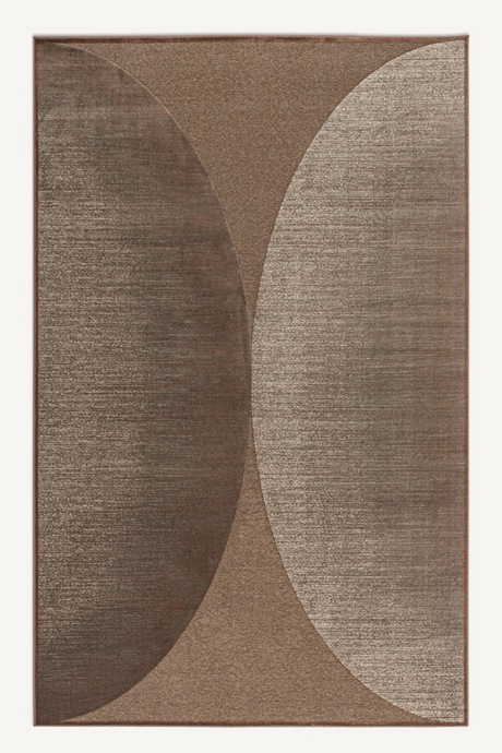Brown Viscose Arch Print Rug 10' x 7' | Vical Home Akbar | Oroa.com
