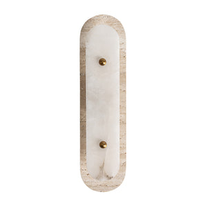   Elongated White Marble Wall Lamp | Oroa.com