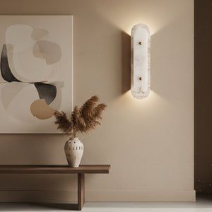   Elongated White Marble Wall Lamp | Oroa.com
