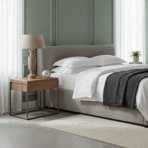 Brown Cotton Table Lamp | Vical Home Liena