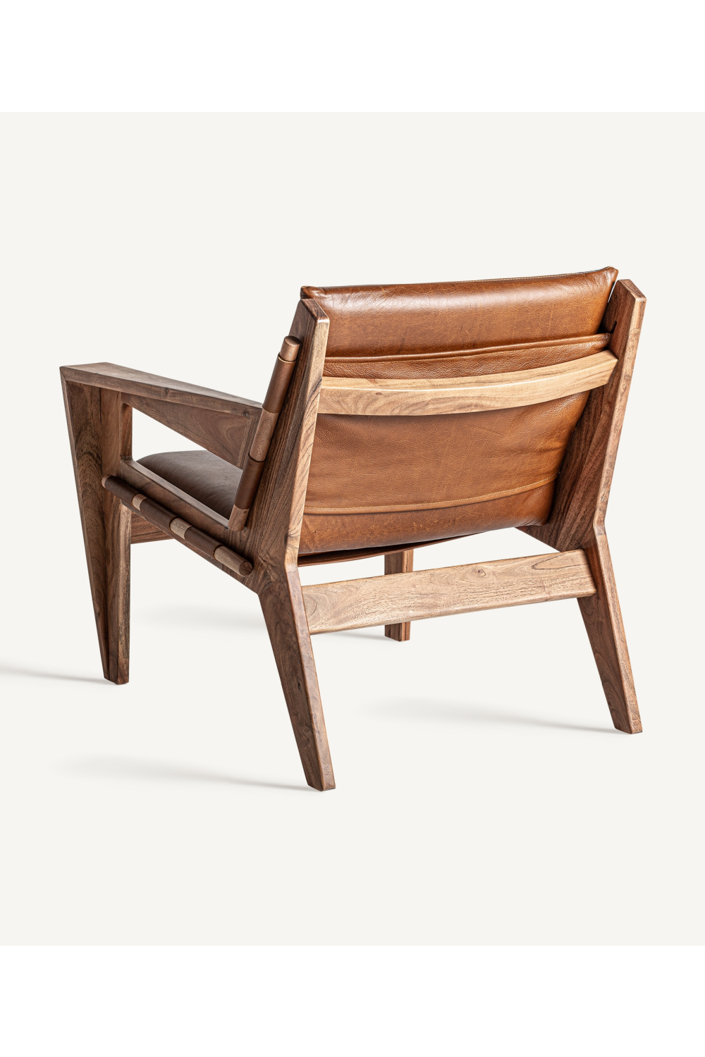 Acacia Framed Leather Armchair | Vical Home Melle | Oroa.com