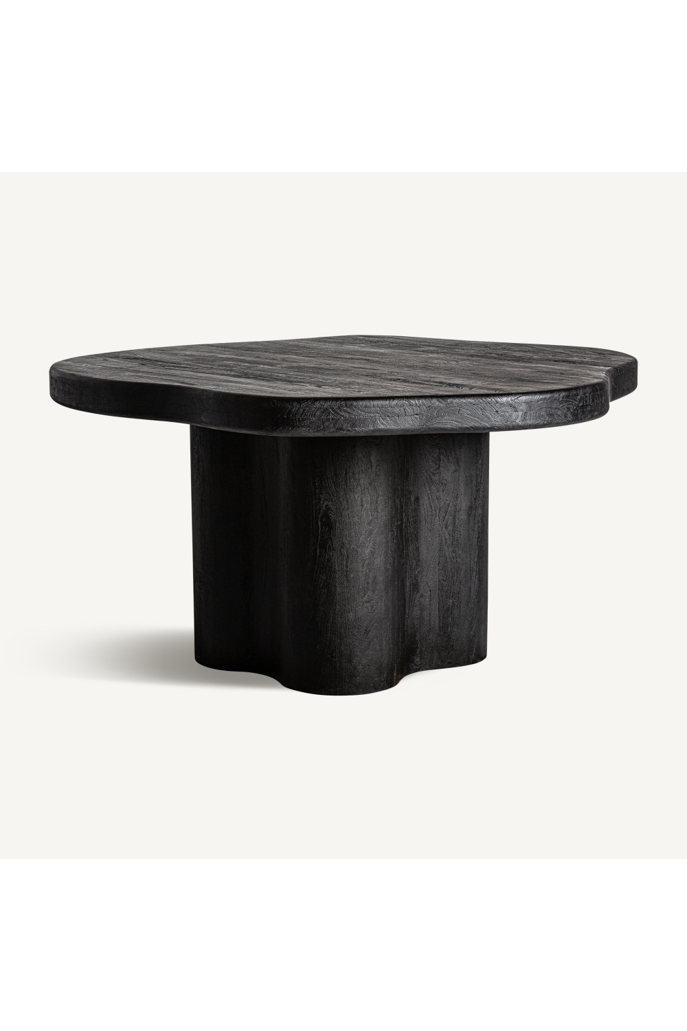 Black Acacia Chunky Dining Table | Vical Home Wortz | Oroa.com