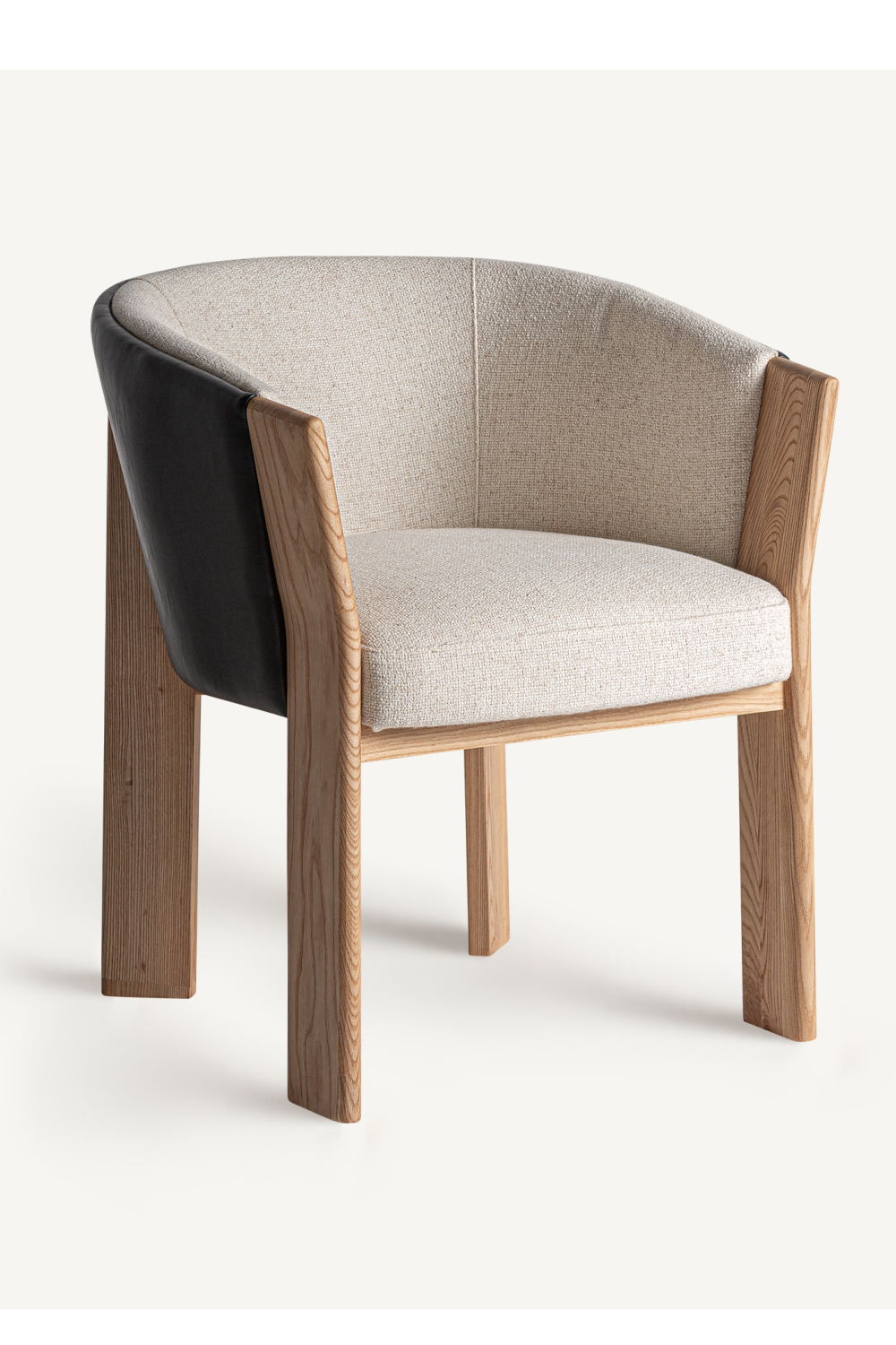 Leather Back Curve Accent Chair | Vical Home Nara | Oroa.com